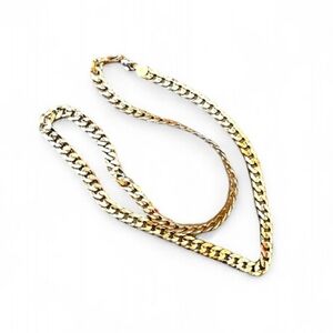 Stamped 18K Gold Cuban Chain Necklace